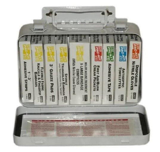 First Aid Only 10 Unit First Aid Kit, Weatherproof Steel 48 Kit Case 5001C First Aid Only 10 Unit First Aid Kit, Weatherproof Steel 48 Kit Case 5001C